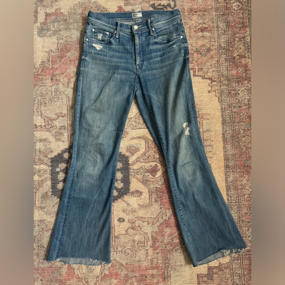 MOTHER. The weekender fray. Graffiti Girl size 27